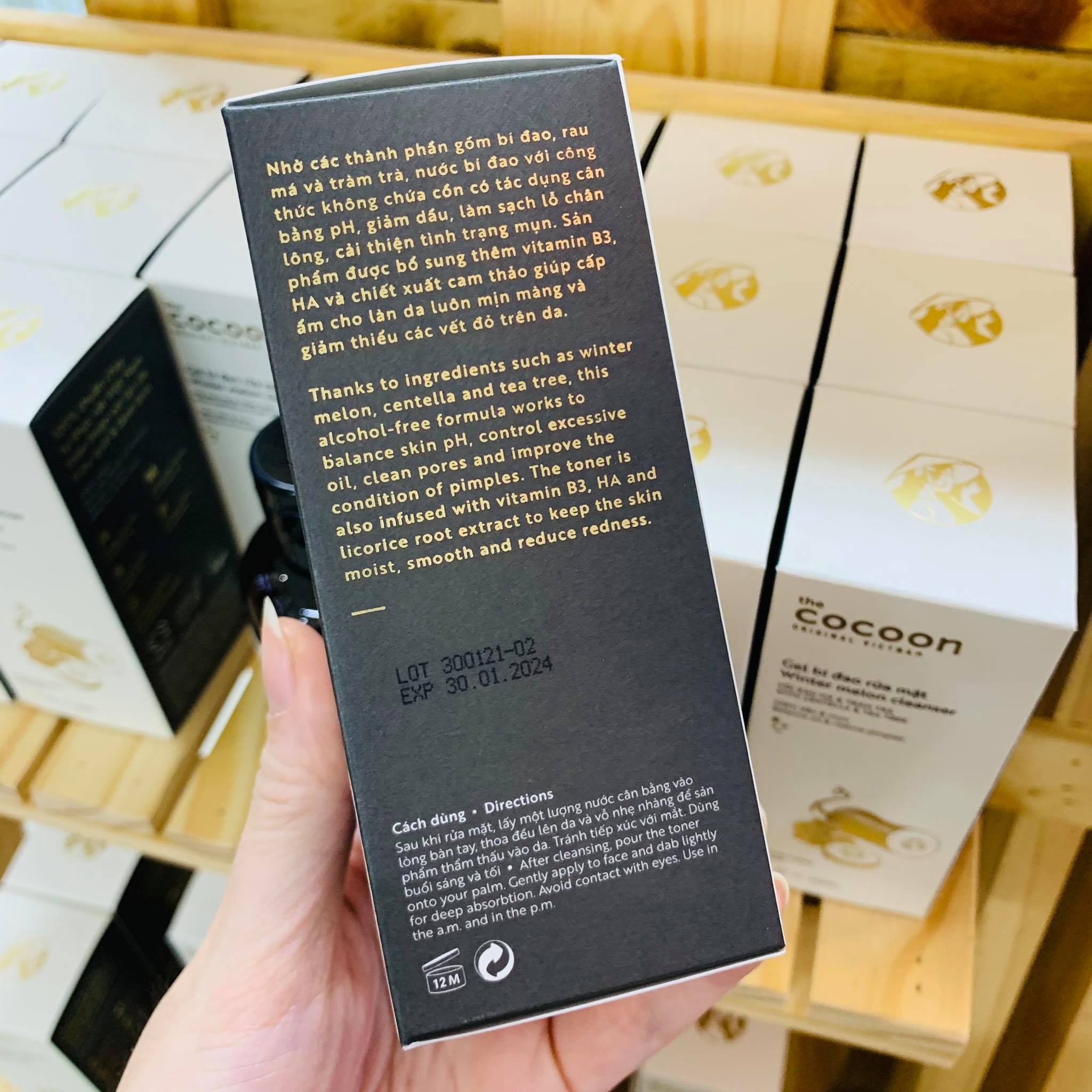 [HCM][SaigonScent] Nước cân bằng Bí Đao The Cocoon Winter Melon Toner ( 140mL )