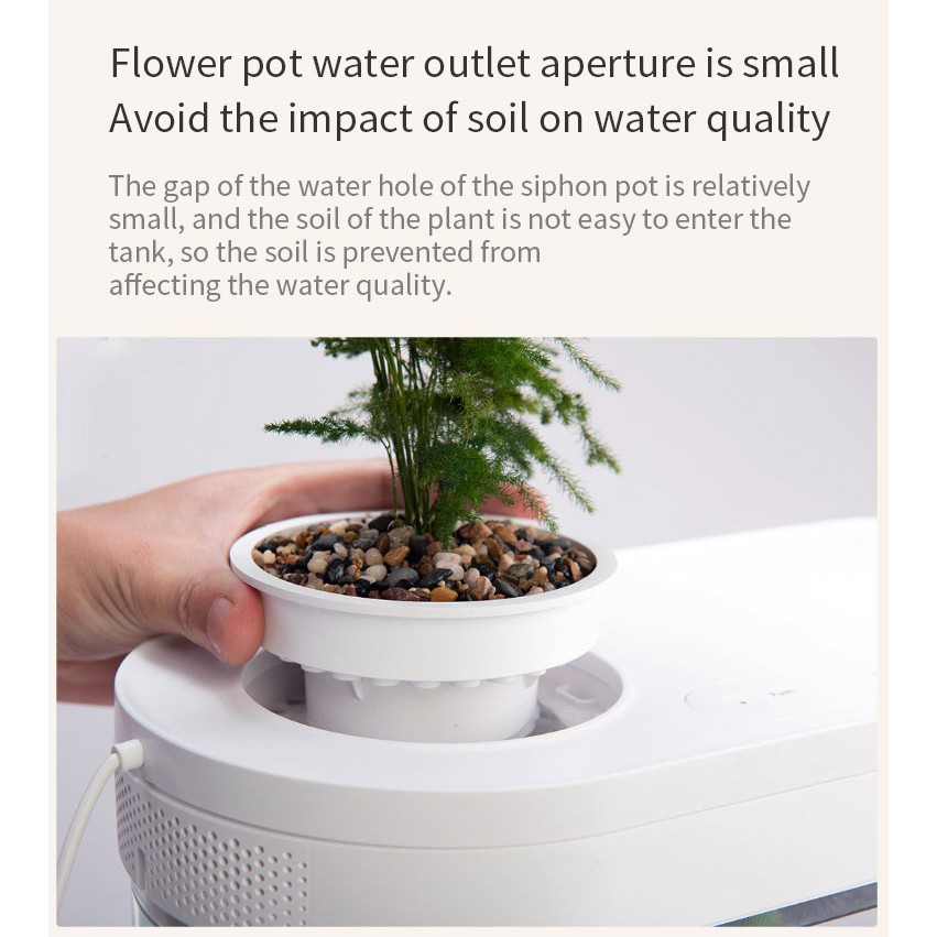 Bể cá thông minh XIAOMI Descriptive Geometry Amphibious Ecological Lazy Fish Tank