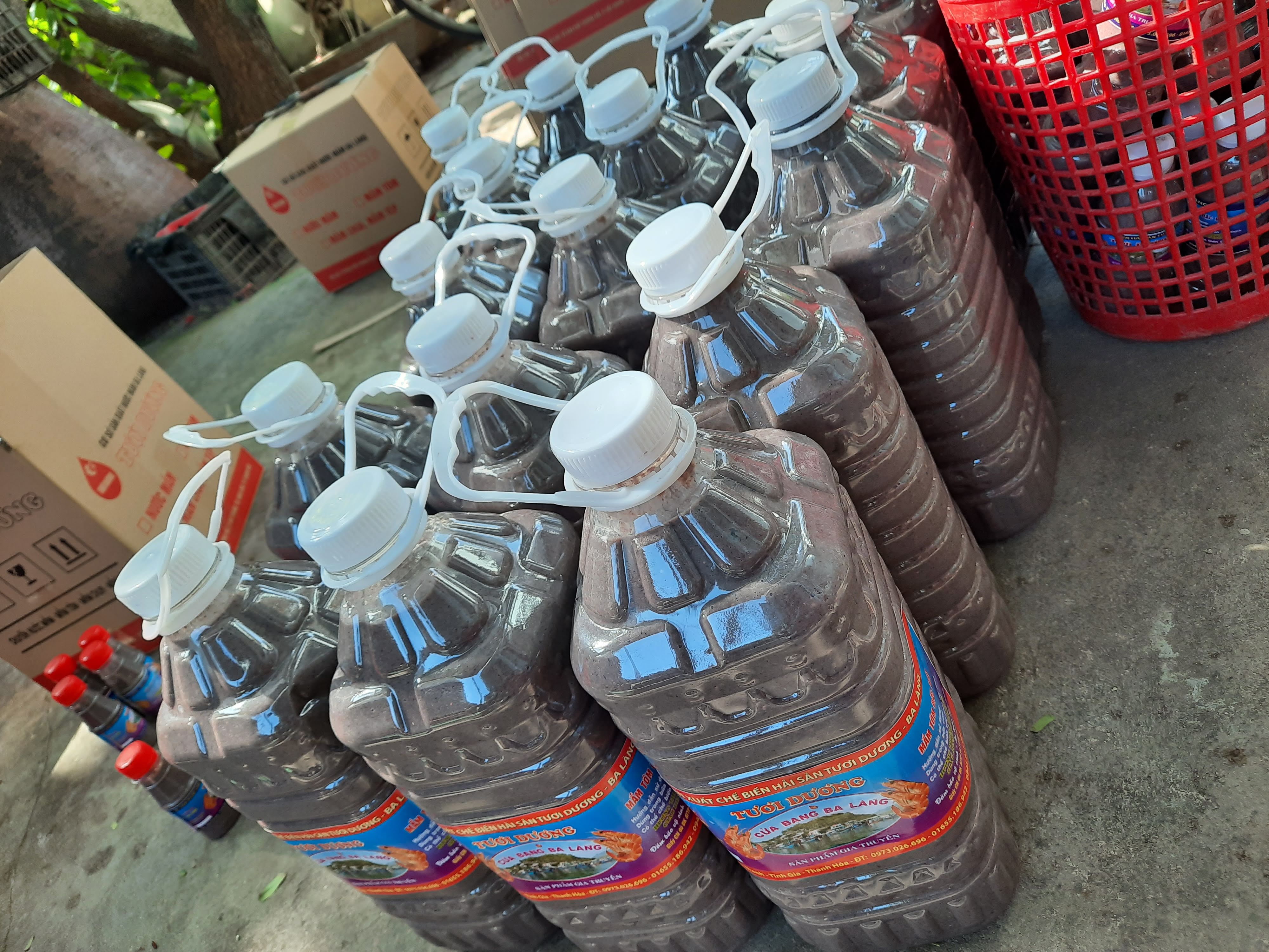 Đặc sản mắm tôm Ba Làng can 5lit