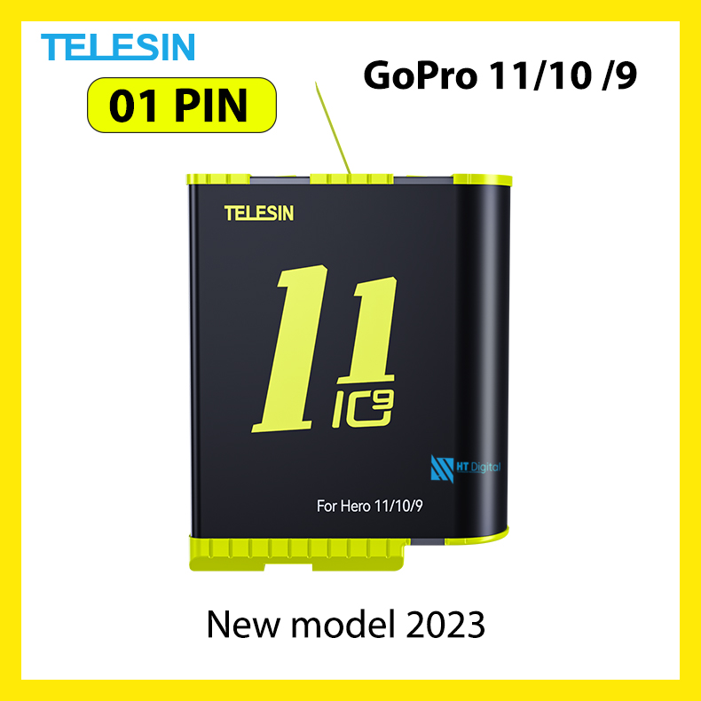 Pin Telesin cho Gopro Hero 12 11 10 9 - Pin Máy Quay Hành Trình GoPro 9 10 11 12