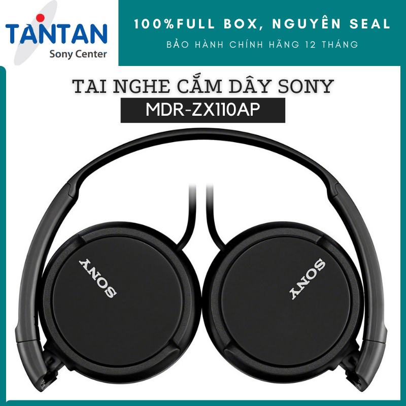 [ 100% ORIGINAL GUARANTED ] WIRED HEADPHONE SONY MDR-ZX110AP | 30mm wide Dynamic speaker - High quality sound reproduction - In-line mic, hands-free calling - Compact, lightweight design, easy to carry | 12 MONTHS WARRANTY ON NATIONWIDE