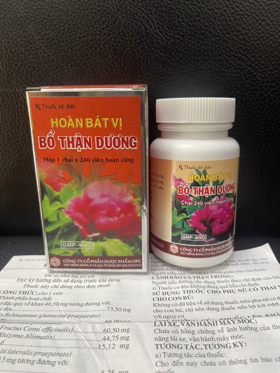 Hoàn bát vị bổ thận dương opc 240 viên