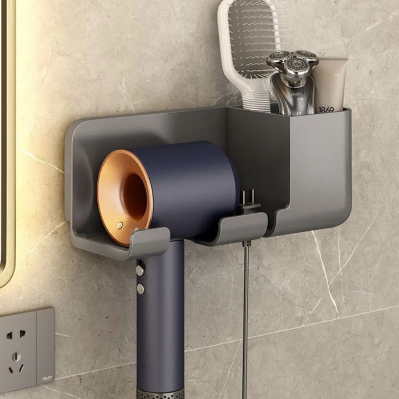 Giá treo máy sấy tóc treo nhà tắm dán tường loại lớn mẫu mới