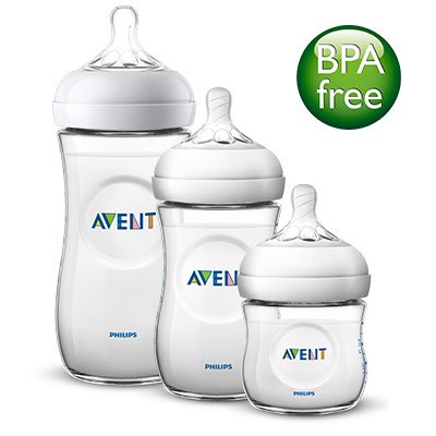 Bình sữa Philips AVENT Natural 260ml mẫu cũ kèm Núm số 2