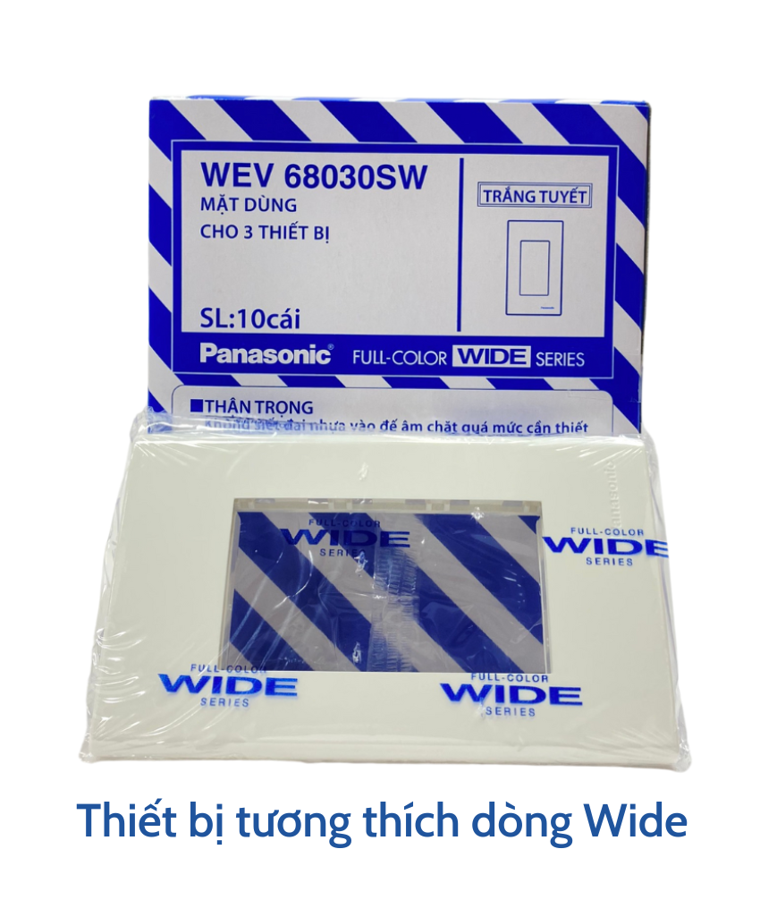 Mặt Dùng Cho 1 Thiết Bị, 2 Thiết Bị, 3 Thiết Bị, 4 Thiết Bị, hoặc 6 Thiết Bị - WIDE PANASONIC