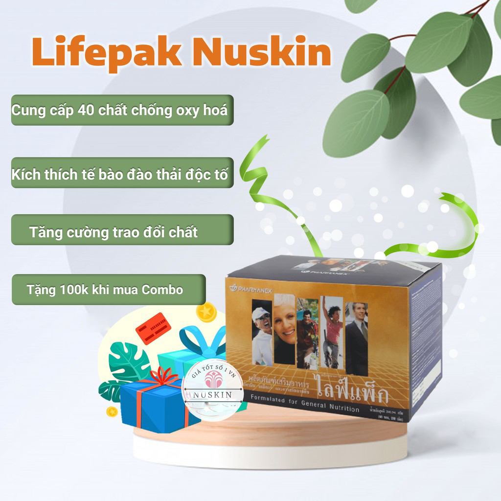 Thực Phẩm Bảo Vệ Sức Khỏe LifePak (60 gói, 03 viên/gói) - Nuskin