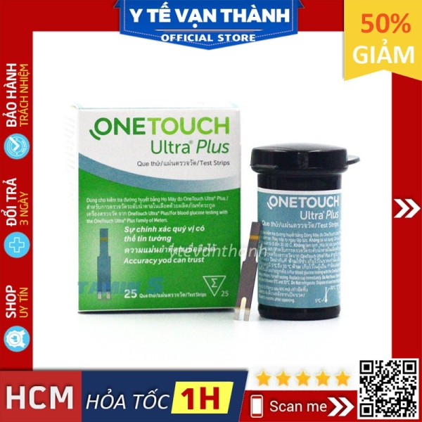 Nơi bán ✅ Que Thử Đường Huyết Onetouch Ultra Plus Plex | (Date Xa) (One Touch) -VT0934 [ Y Tế Vạn Thành ]