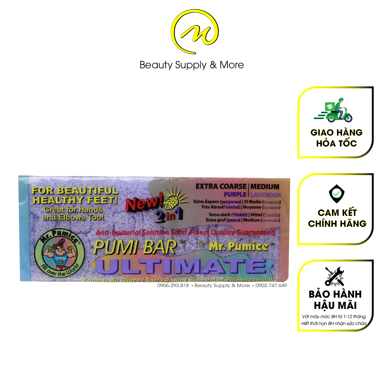 Bọt biển chà gót 2in1 Mr.Pumice