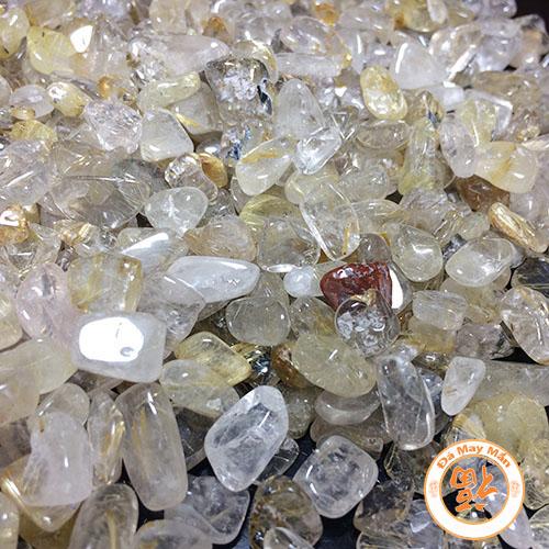 Đá Vụn Phong Thủy Thạch Anh Tóc Vàng