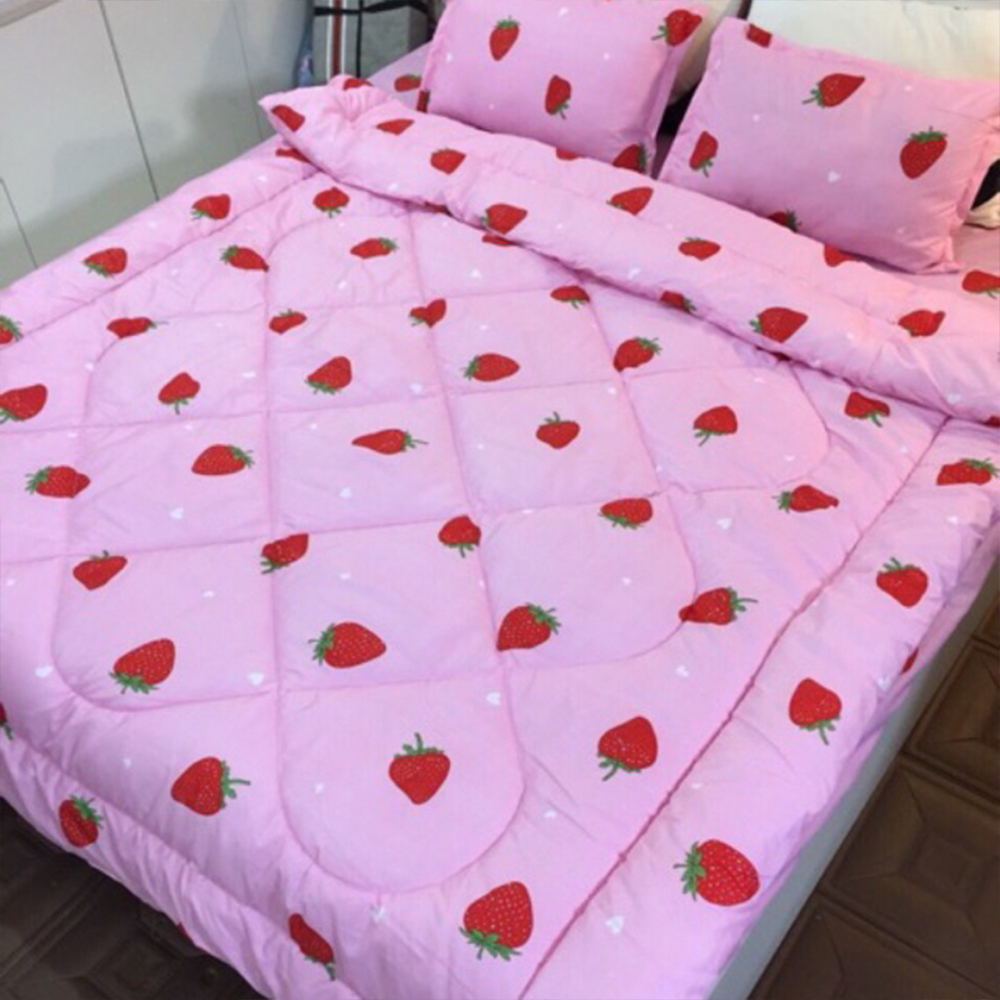 [CHĂN PHAO] Bộ 5 món Chăn Phao Ga Gối chất liệu Poly Cotton [Được lựa chọn mẫu] [ 1 Chăn phao + 1 Ga chun + 2 Vỏ gối nằm + 1 Vỏ gối ôm ]