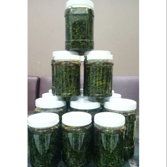 tiêu xanh ngâm mắm hũ 1kg