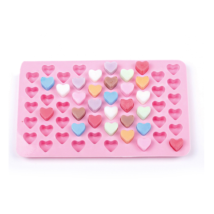 Khuôn silicon 55 viên trái tim nhỏ xinh