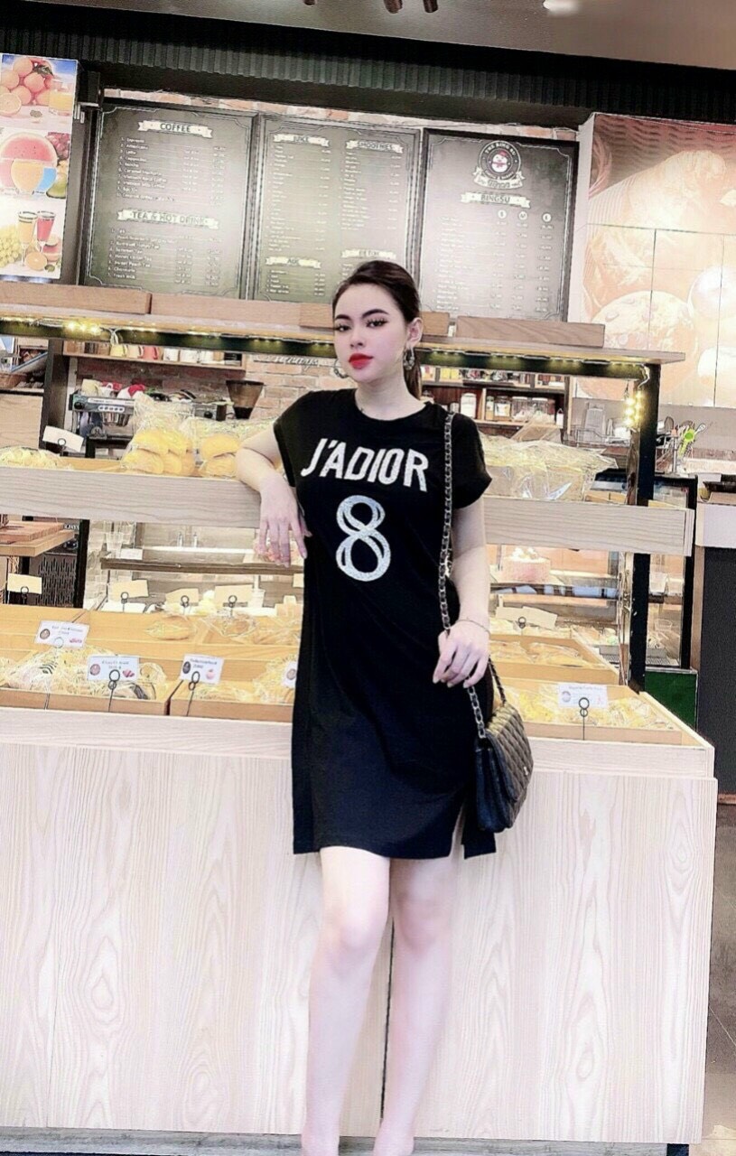 Đầm suông - váy suông jadio 8 tay hến from rộng