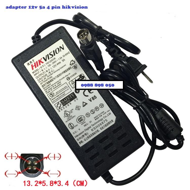 ADAPTER HIKVISION 12V5A 4 KIM TRONG