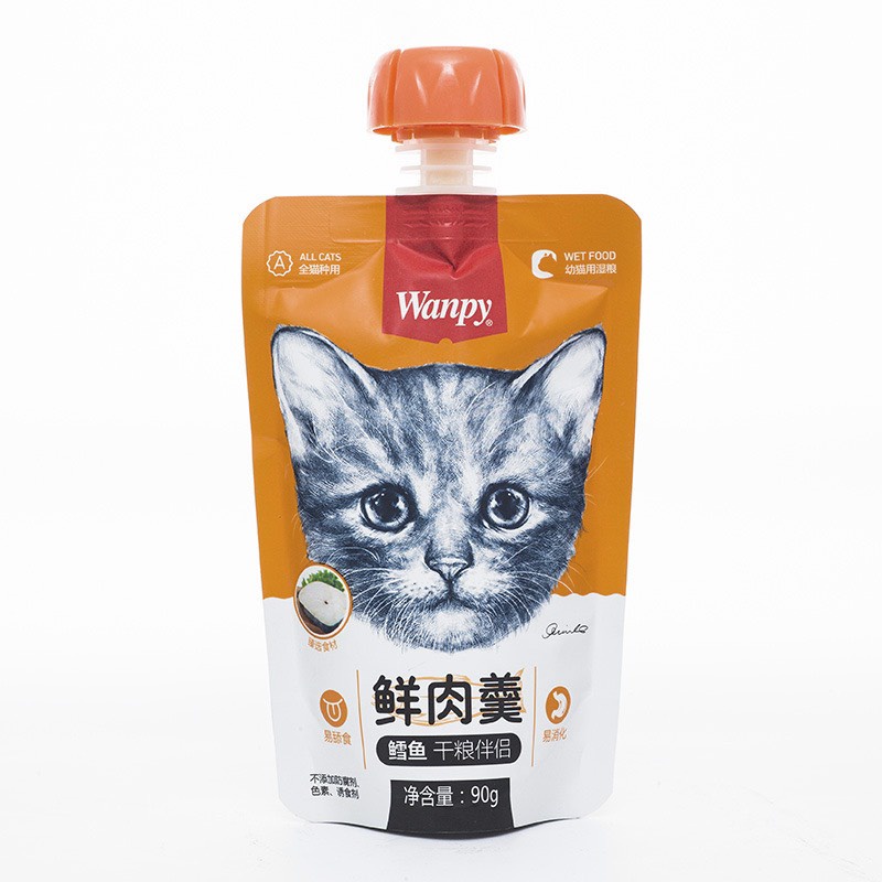 Súp thưởng WANPY cho mèo nắp vặn 90gr