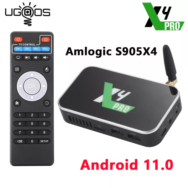 Android TV Box Ugoos X4 Pro - Android 11, Amlogic S905X4, Ram 4GB, Bộ nhớ 32GB - Dolby Atmos , DTSX Passtrough