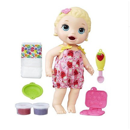 Búp bê Baby Alive Hasbro (Mỹ) - bé Lily biết ăn dặm E5841