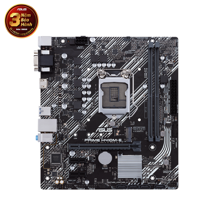Mainboard ASUS PRIME H410M-E (Intel H410, Socket 1200, m-ATX, 2 khe Ram DDR4)