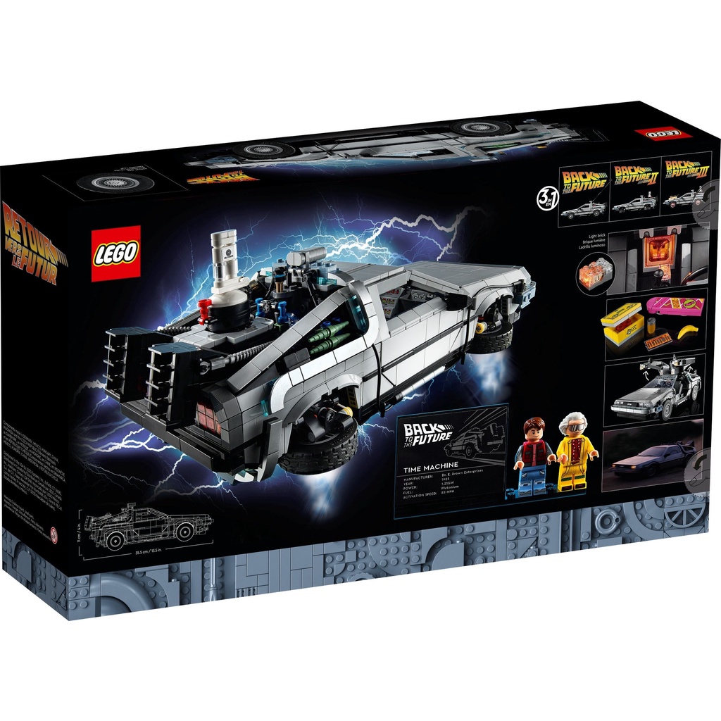 [Có sẵn] 10300 LEGO Creator Expert Back to the Future Time Machine - Trở lại Cổ máy thời gian
