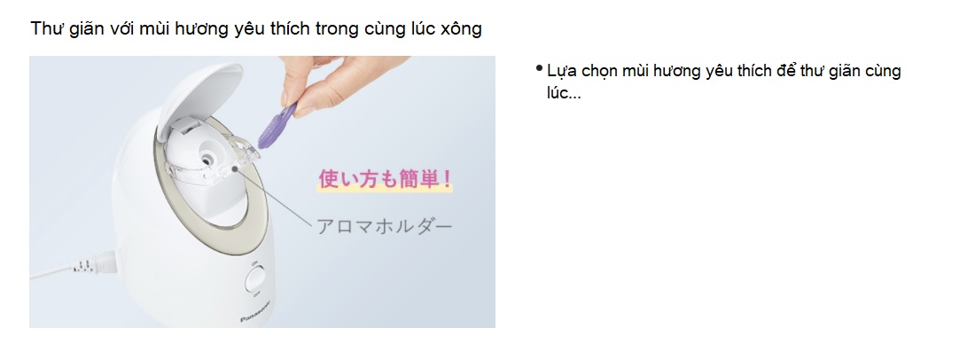 Máy xông hơi da mặ Panasonic EH SA3B