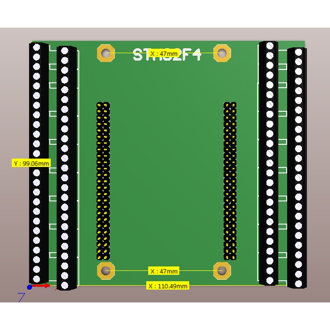 Đế ra chân stm32f4disoverry kit stm32f4discoverry