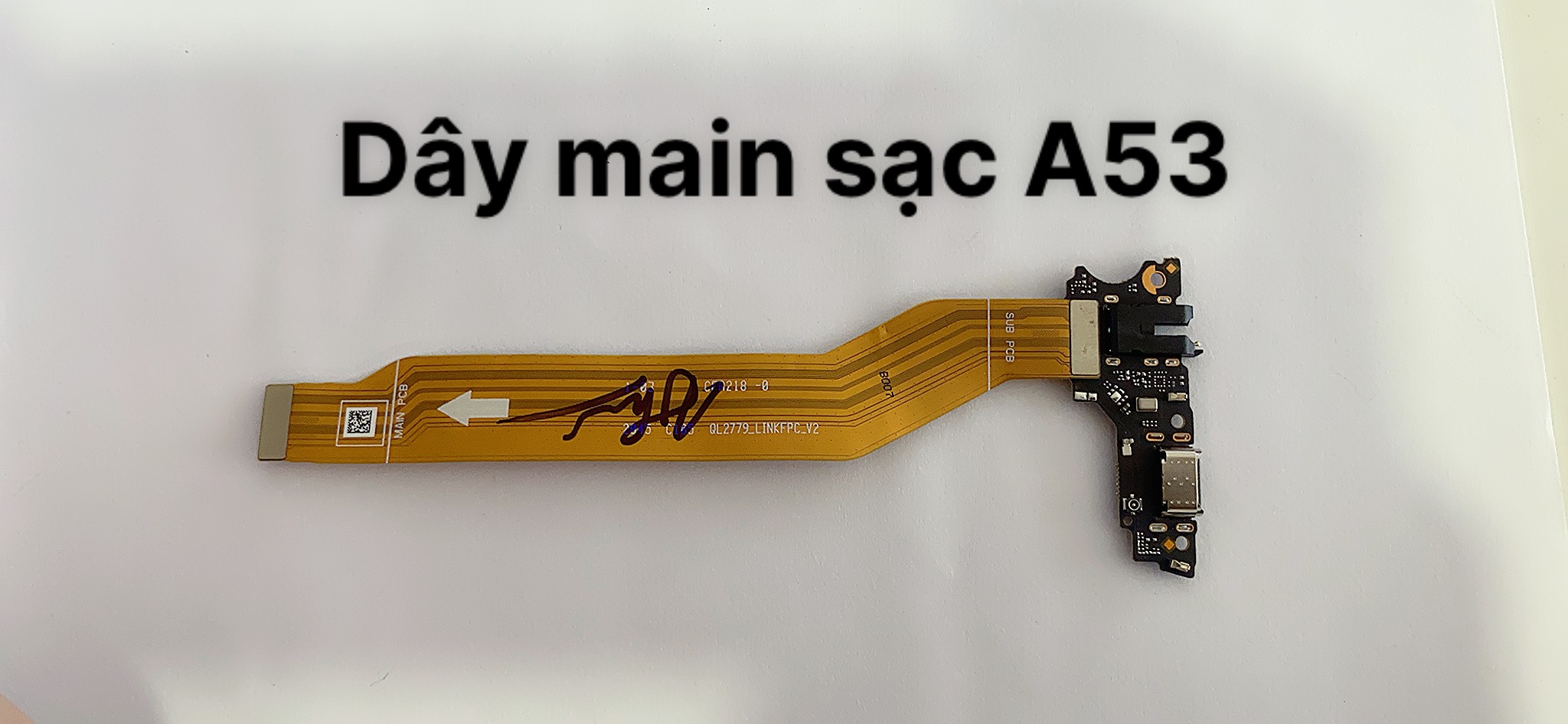 Dây nối main sạc/ cáp cụm sạc/ cáp đuôi sạc oppo a53 / a71 / a73 hàng zin