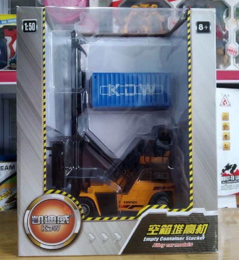 XE CÔNG TRÌNH MÔ HÌNH SẮT - XE NÂNG CONTAINER TỶ LỆ 1:50
