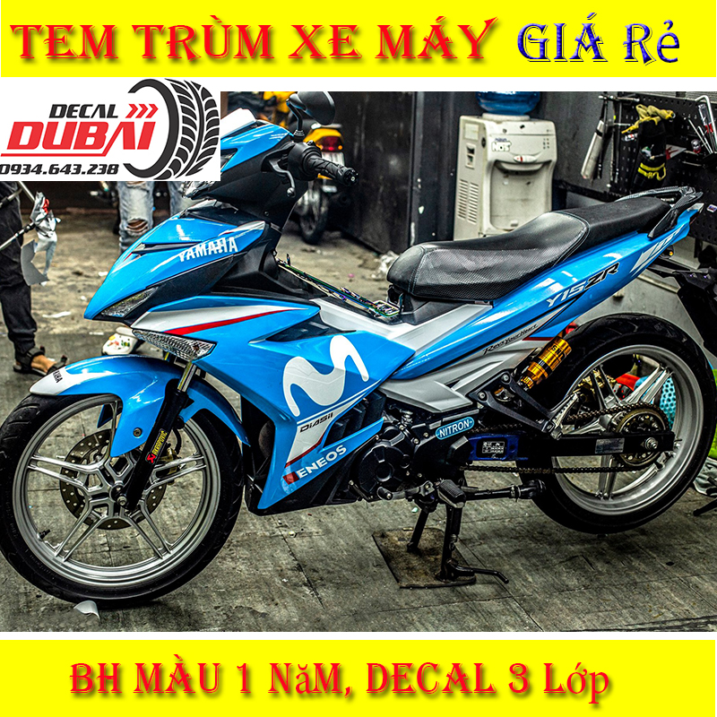 Tem Trùm Exciter Movistar Xanh