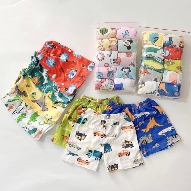 Set 10 quần bozip đùii cho bé