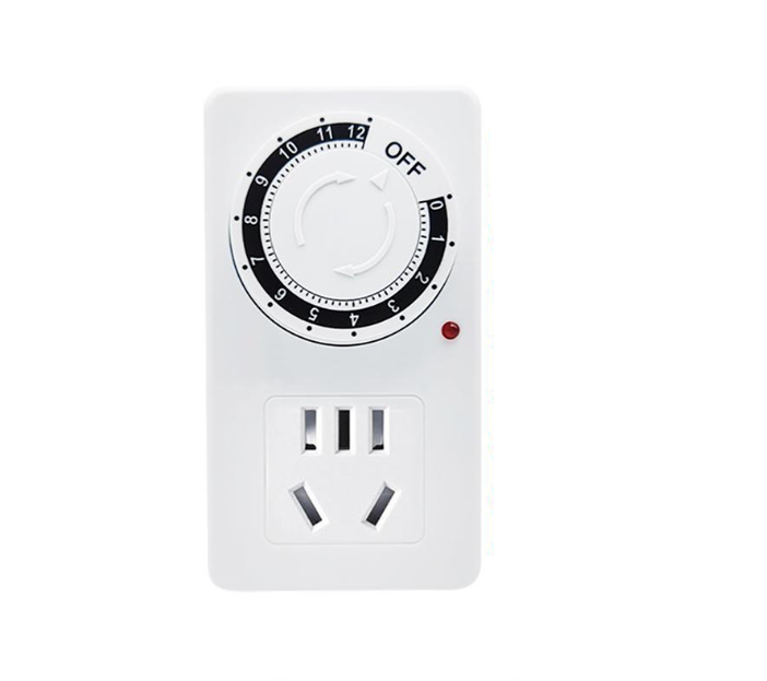 Ổ cắm hẹn giờ tắt INVERTECH 10A 220V 2500W tiện dụng ổ cắm hẹn giờ cơ ổ cắm hẹn giờ lùi timer hẹn giờ công tắc hẹn giờ