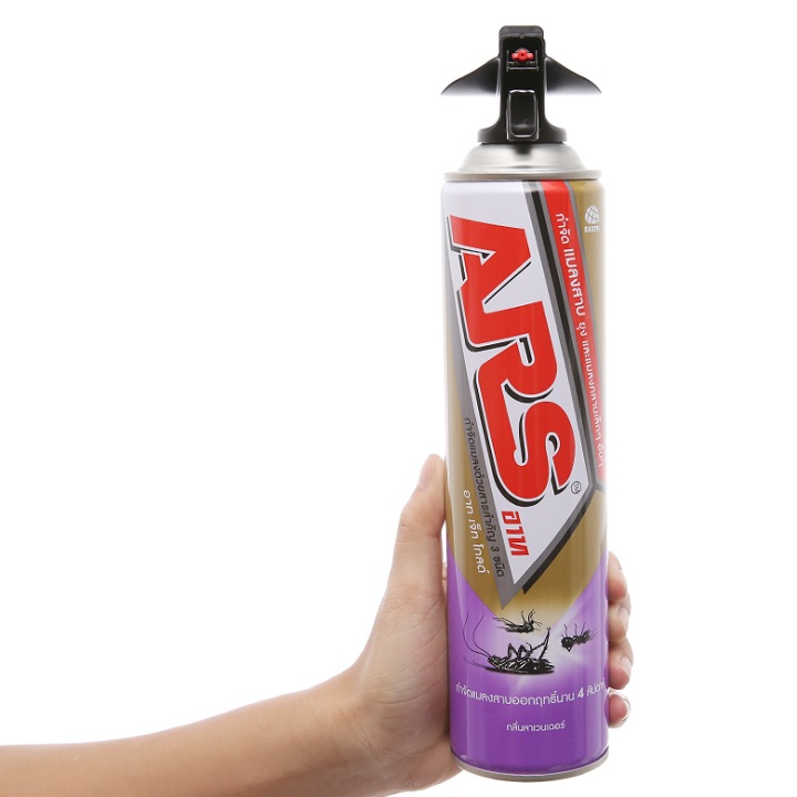 Bình xịt côn trùng (Muỗi, kiến, gián,...) ARS Jet Gold hương Lavender 600ml