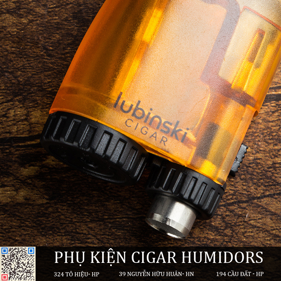Bật lửa cigar 3 tia kèm đục của Lubinski YJA 10024