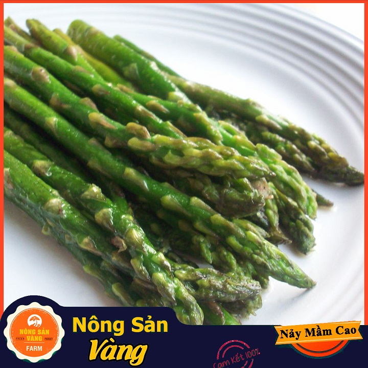 Green asparagus seeds with good vitamin and mineral content for body (pack of 40 seeds)-shallow yellow