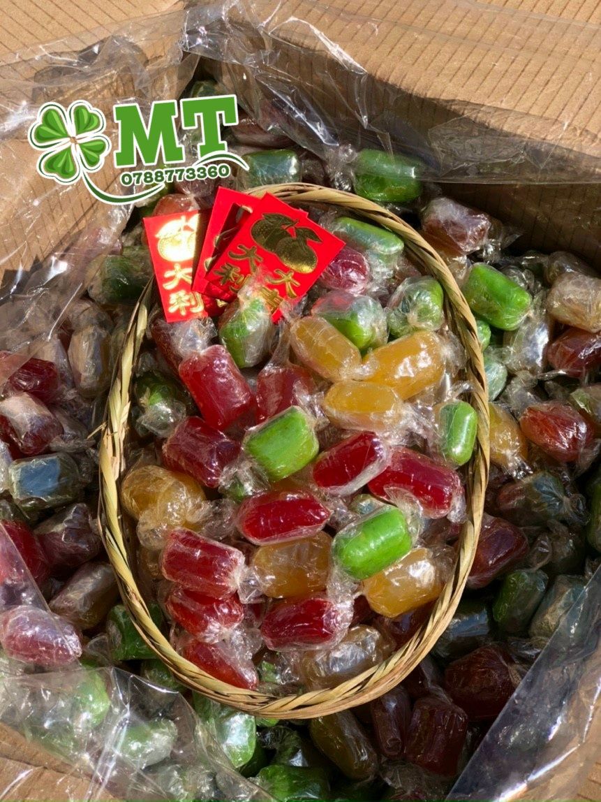 Kẹo dẻo trái cây bốn mùa 1kg (Kẹo dẻo handmade)