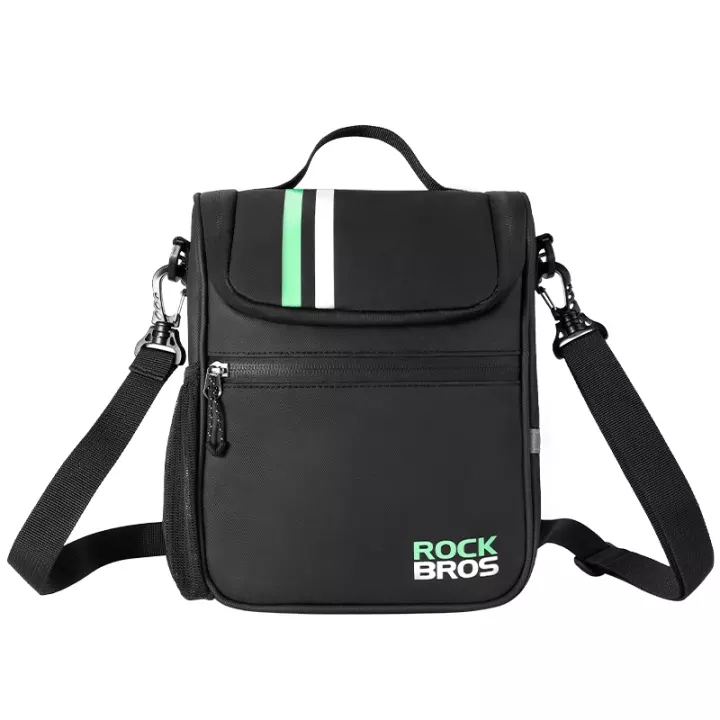 ROCKBROS Bicycle Front Bag Anti-scratch Film Folding Bike Bag Stable Durable Cycling Bag Adjustable Backpack Bicycle Accessories