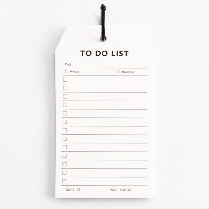 [HCM]Tập giấy plan note (Daily Scheducle To Do List Message)