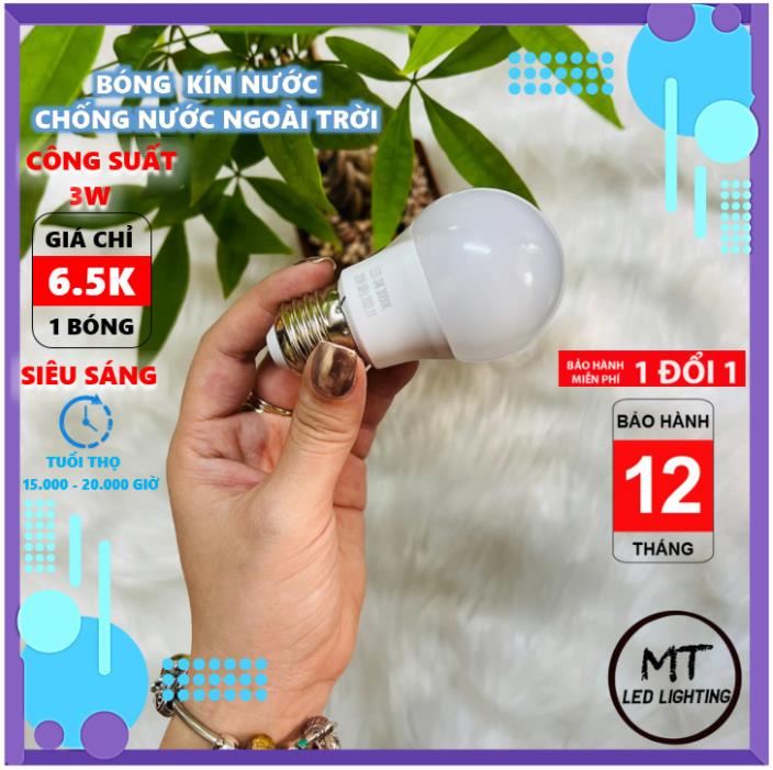 Bóng đèn LED BULB kín nước 3w đến 12w