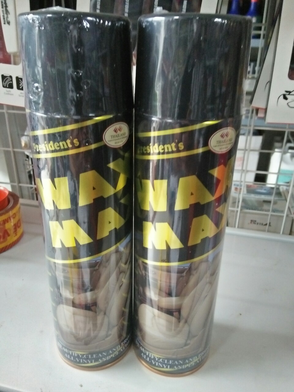 Chai xịt WAX MAX bóng Da ôtô, Áo Da, đồ gỗ Combo 02