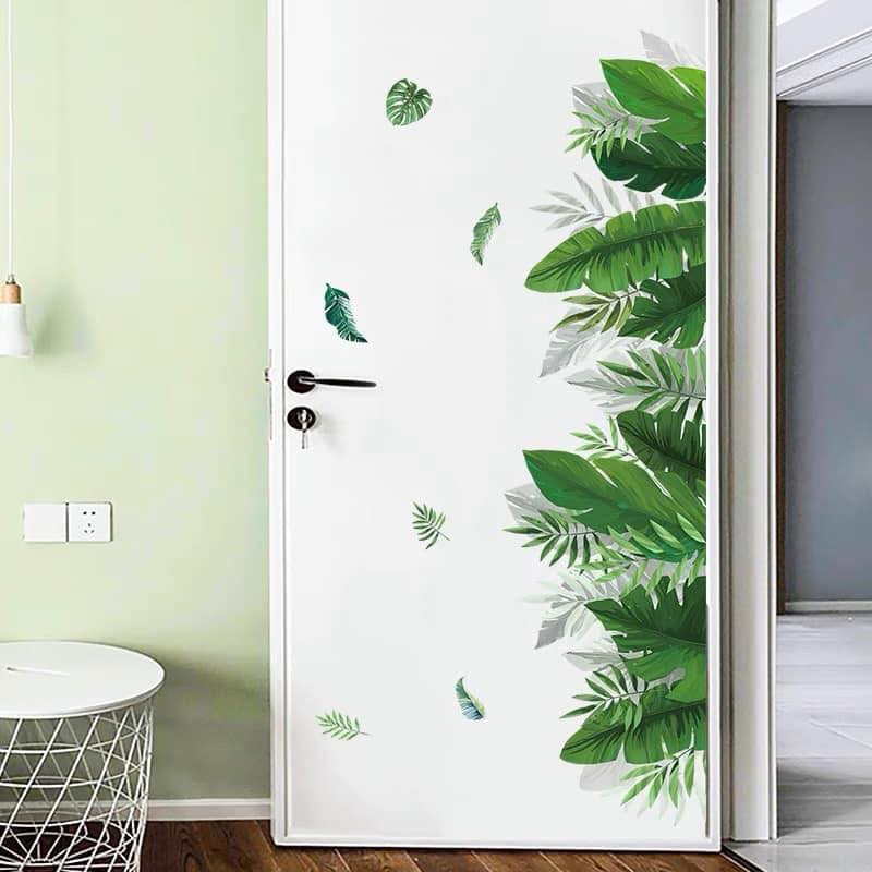 [HCM]DECAL DÁN TƯỜNG GIÀN CÂY XANH LÁ ĐẬM