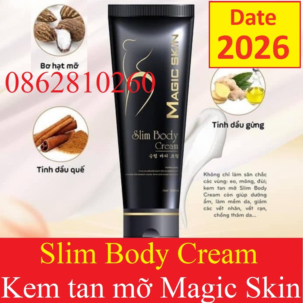 Kem Tan Mỡ Quế Gừng Magic Skin Slim Body Cream [CHÍNH HÃNG MAGICSKIN]