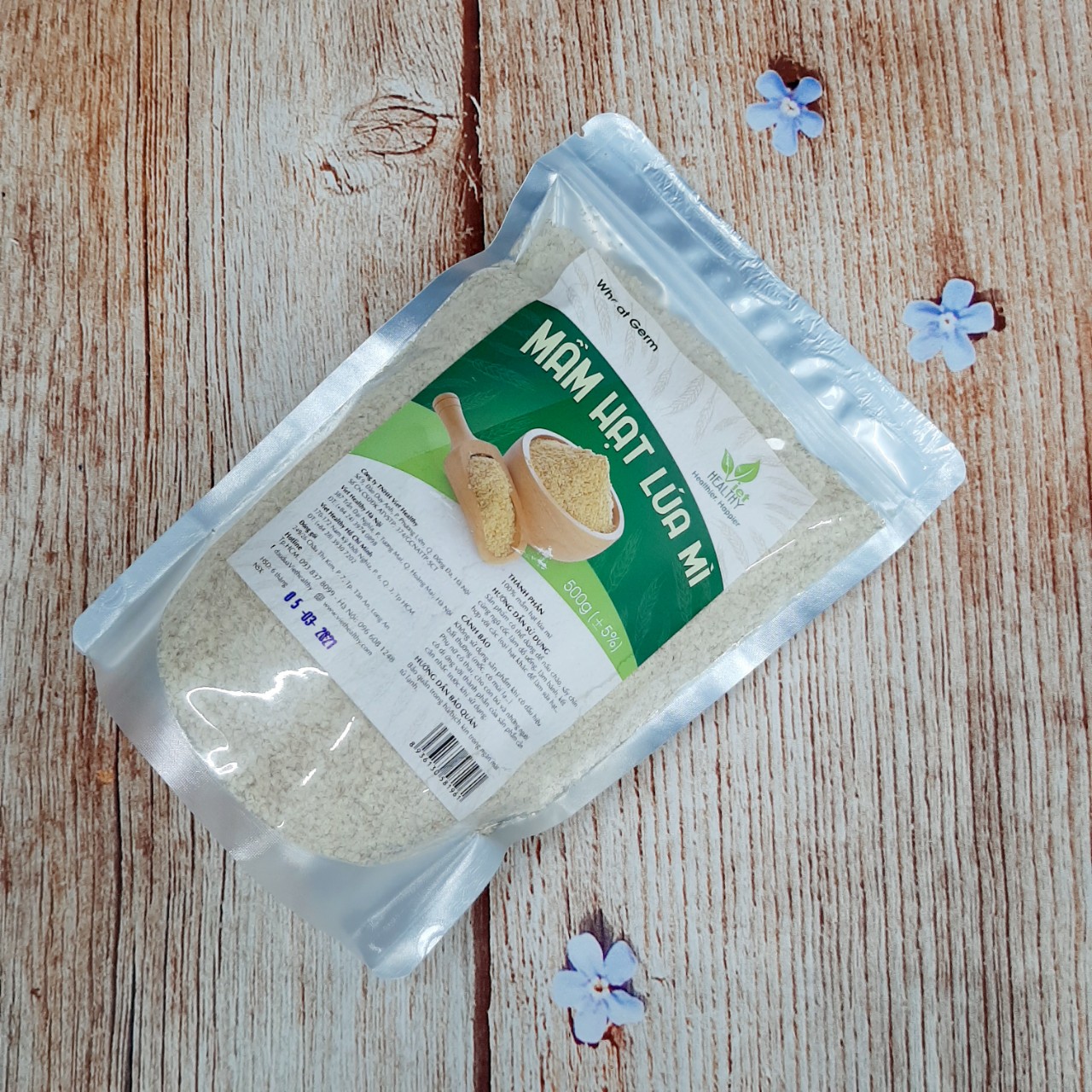 Mầm hạt lúa mì (Wheat Germ) Viethealthy - Bịch 500g