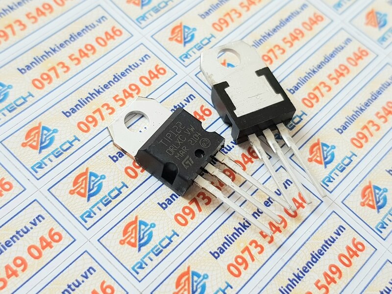 Combo 10 chiếc tip122 transistor npn 5a 100v