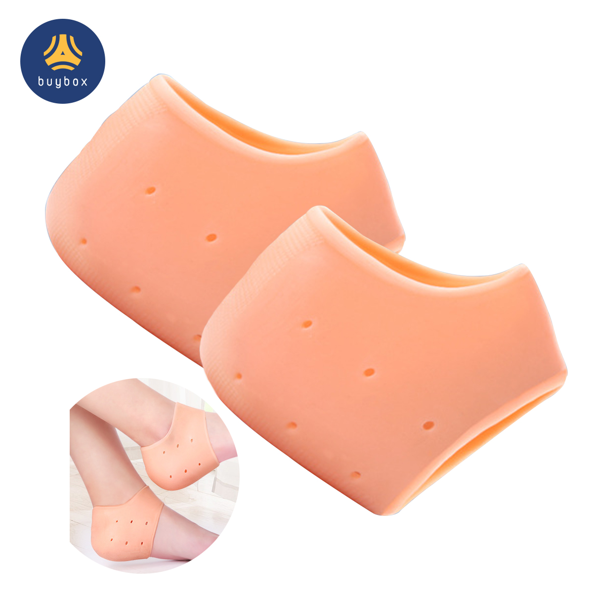 Vớ bọc gót chân silicone chống nứt nẻ chống bong tróc da và giúp làm hồng