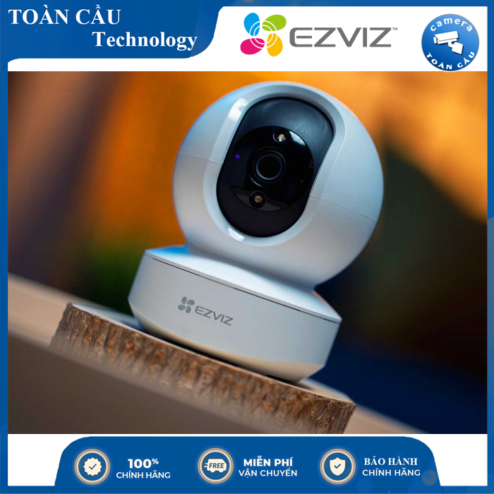 Camera IP Wifi EZVIZ TY1 2.0MP CS-TY1-B0-1G2WF Xoay 360 Thông Minh + Đàm Thoại 2 Chiều - Camera Toàn Cầu