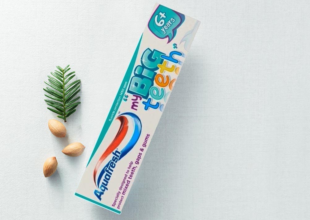 Kem Đánh Răng Trẻ Em Aquafresh Big Teeth 6Tuổi+ 50ml