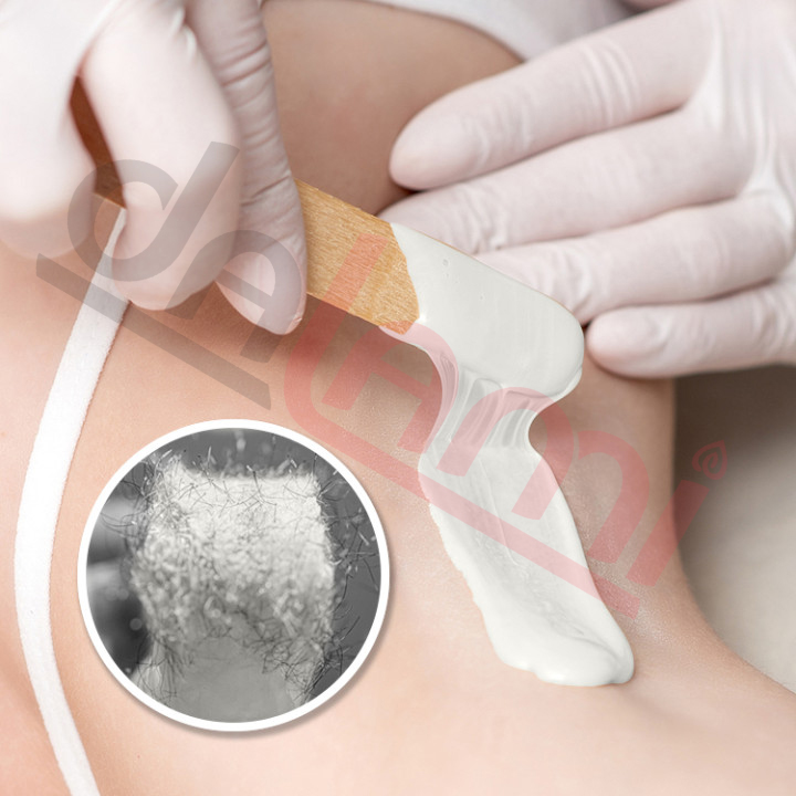 Sáp wax lông nóng cao cấp hương sữa siêu sạch siêu thơm - wax lông an lành tại nhà - wax tẩy lông nách, wax tẩy lông vùng bikini, wax tẩy lông tay, lông chân, ria mép - tặng 2 que gỗ wax lông - có che tên sản phẩm