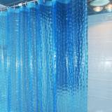1.8x1.8 m Chống Nước 3D Dày Phòng Tắm Tắm Màn Xanh Dương