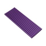 10 New Rainbow aluminum Slurpee drinking straws Purple - intl