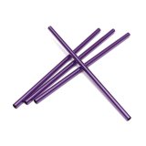 10 New Rainbow aluminum Slurpee drinking straws Purple - intl