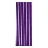 10 New Rainbow aluminum Slurpee drinking straws Purple - intl